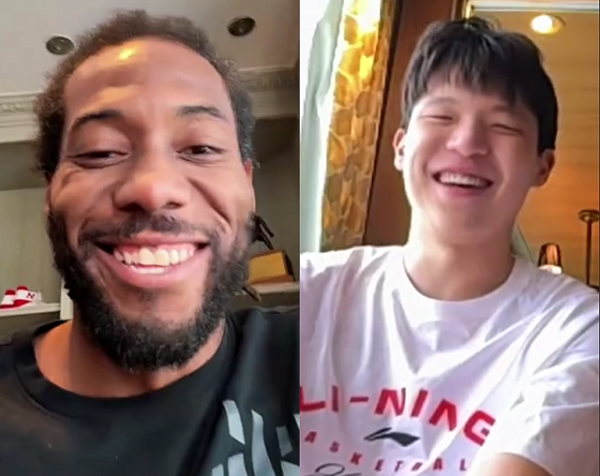 小卡连线杨瀚森笑容满面! 传授经验相约练球 还学了中文垃圾话