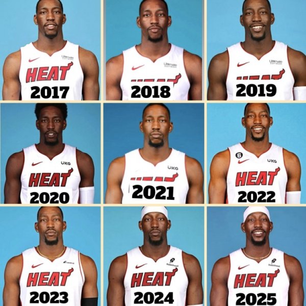 难分辨!阿德巴约生涯9年媒体日变化 不标注年份真不好区分 难分辨!阿德巴约生涯9年媒体日变化 不标注年份真不好区分