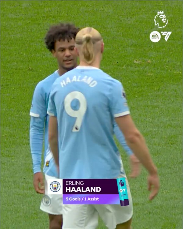 3场5球1助！官方：哈兰德当选英超9月最佳球员